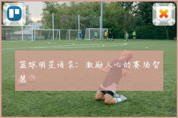 篮球明星语录:激励人心的赛场智慧