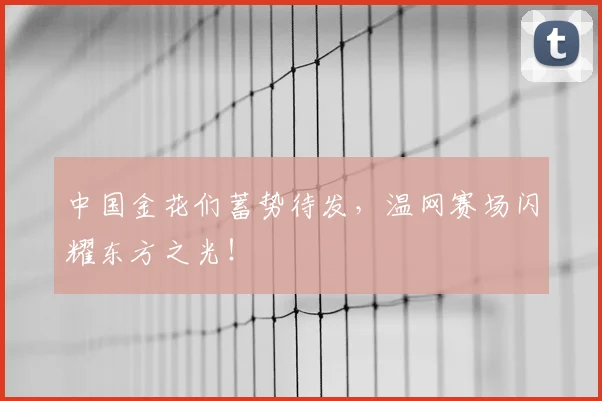 中国金花们蓄势待发，温网赛场闪耀东方之光！